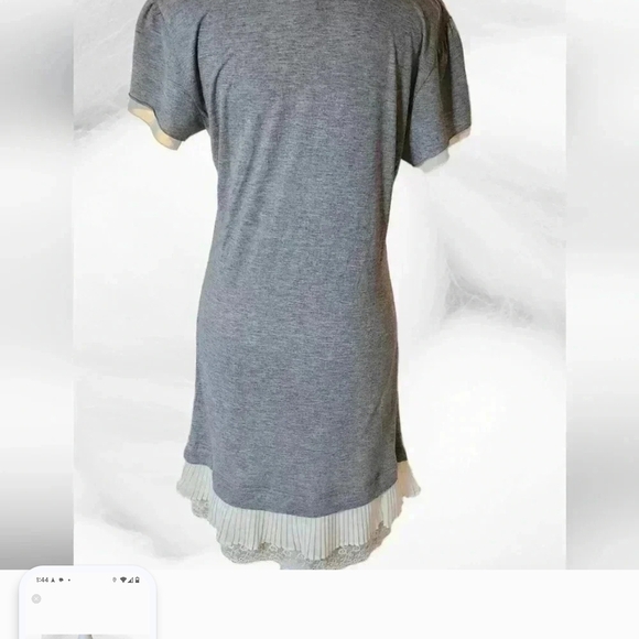 Galliano Gray and Cream Dress - Picture 2 of 6